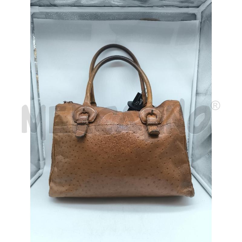 BORSA DONNA MALIPARMI VERA PELLE MARRONE | Mercatino dell'Usato Mestre 1