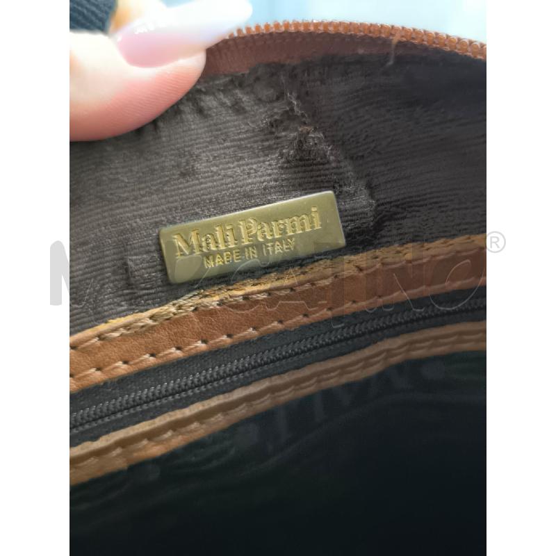 BORSA DONNA MALIPARMI VERA PELLE MARRONE | Mercatino dell'Usato Mestre 3