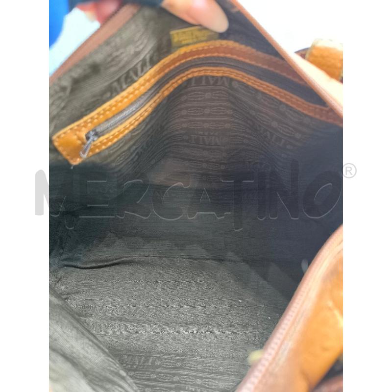 BORSA DONNA MALIPARMI VERA PELLE MARRONE | Mercatino dell'Usato Mestre 4