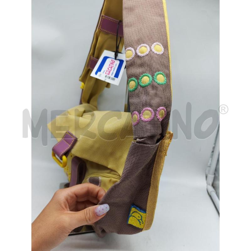 BORSA DONNA MANDARINA DUCK GIALLA E BEIGE CON FIORI | Mercatino dell'Usato Mestre 4