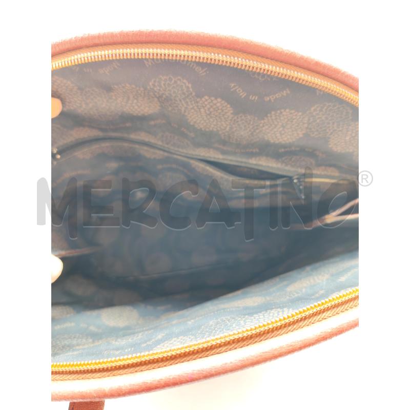 BORSA DONNA MANGIAMELI BORDEUAX STAMPA COCCODRILLO | Mercatino dell'Usato Mestre 3