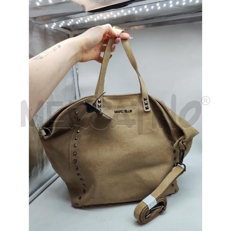 BORSA DONNA MARC ELLIS BEIGE BORCHIETTE A PUNTA | Mercatino dell'Usato Mestre 4