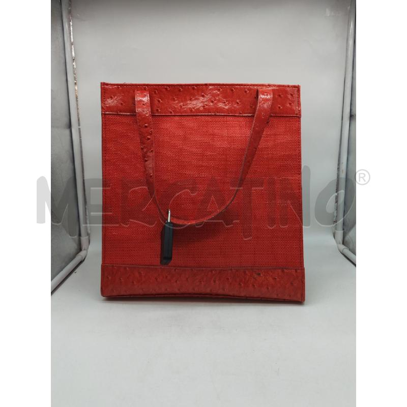 BORSA DONNA MARIO VALENTINO ROSSA MARTELLATA | Mercatino dell'Usato Mestre 3