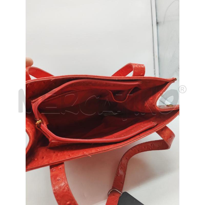 BORSA DONNA MARIO VALENTINO ROSSA MARTELLATA | Mercatino dell'Usato Mestre 4