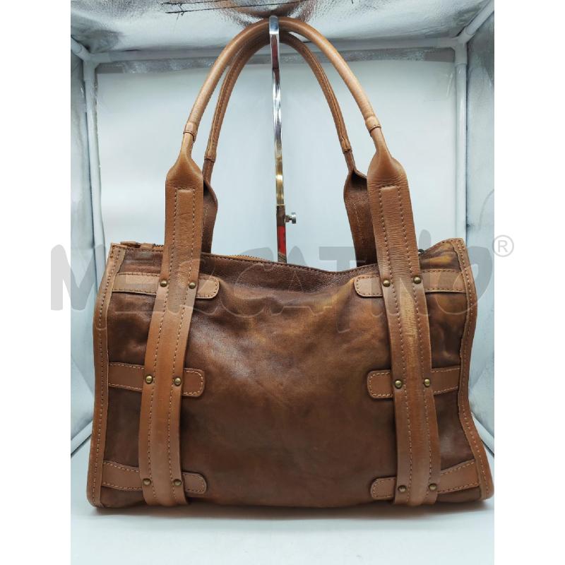 BORSA DONNA MARIO VALENTINO VERA PELLE MARRONE | Mercatino dell'Usato Mestre 3