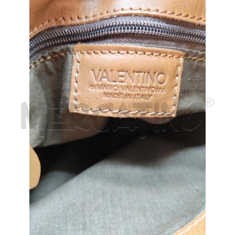 BORSA DONNA MARIO VALENTINO VERA PELLE MARRONE | Mercatino dell'Usato Mestre 5
