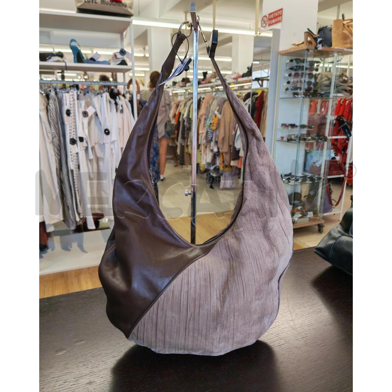 BORSA DONNA MIATTO MARRONE BEIGE PATCHWORK A TRACOLLA | Mercatino dell'Usato Mestre 1