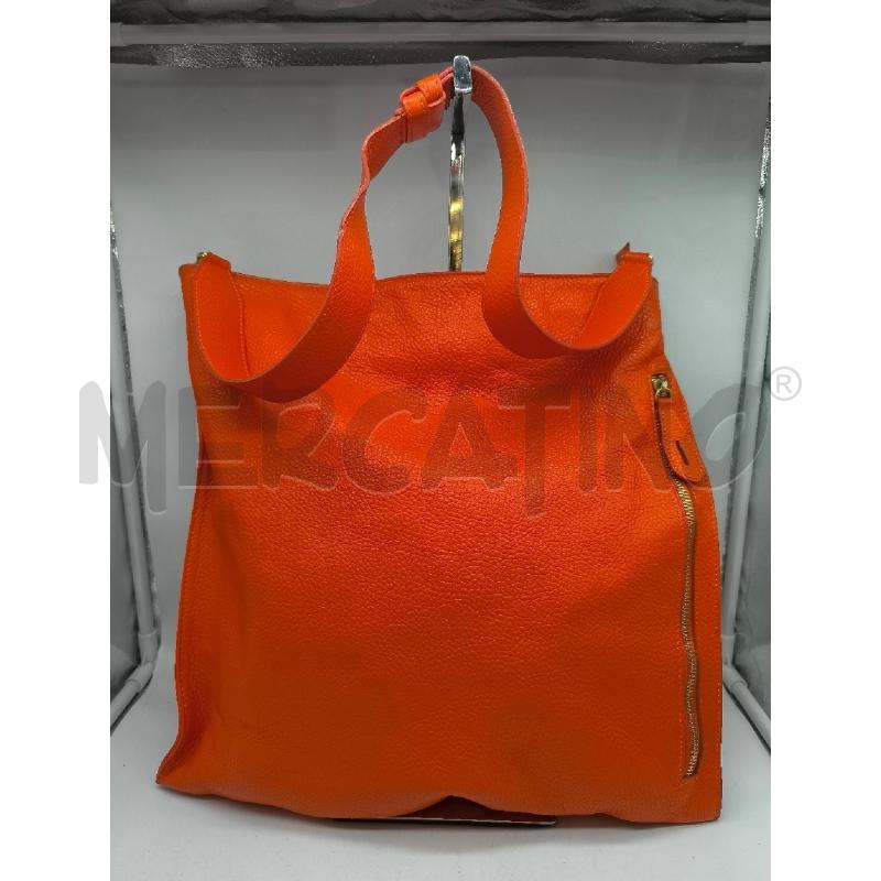 BORSA DONNA MORONERO VERA PELLE ARANCIONE | Mercatino dell'Usato Mestre 1