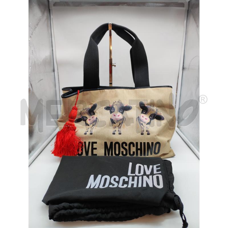BORSA DONNA MOSCHINO IN TESSUTO MUCCHE | Mercatino dell'Usato Mestre 1