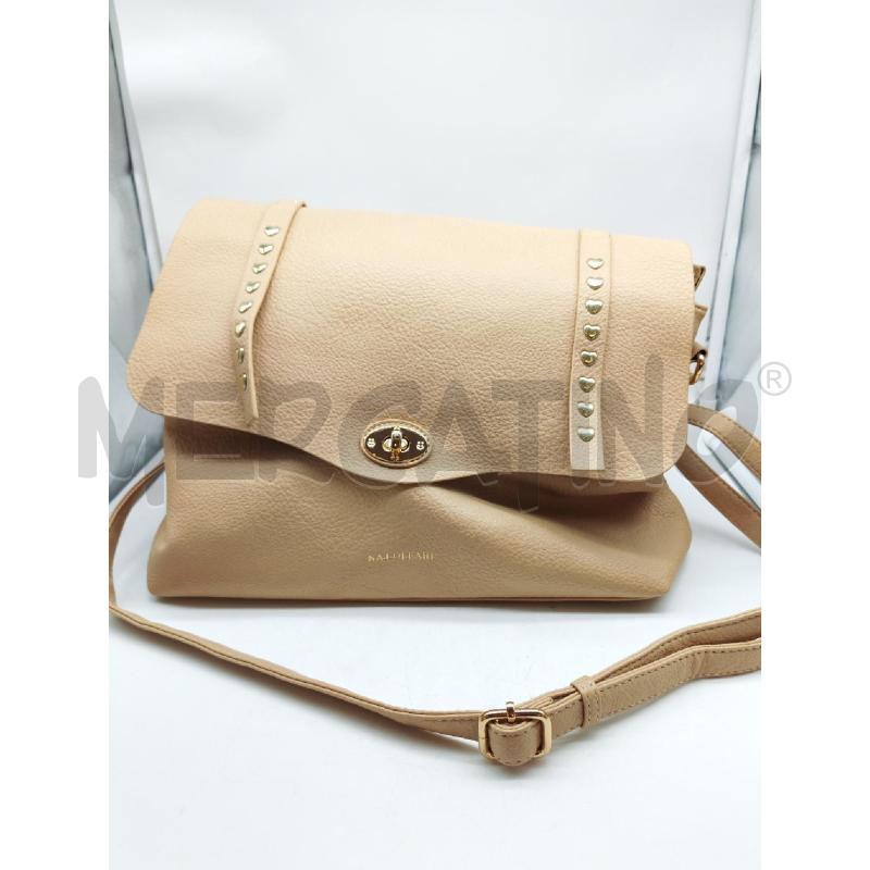 BORSA DONNA NAJOLEARI BEIGE DETTAGLI DORATI  | Mercatino dell'Usato Mestre 1