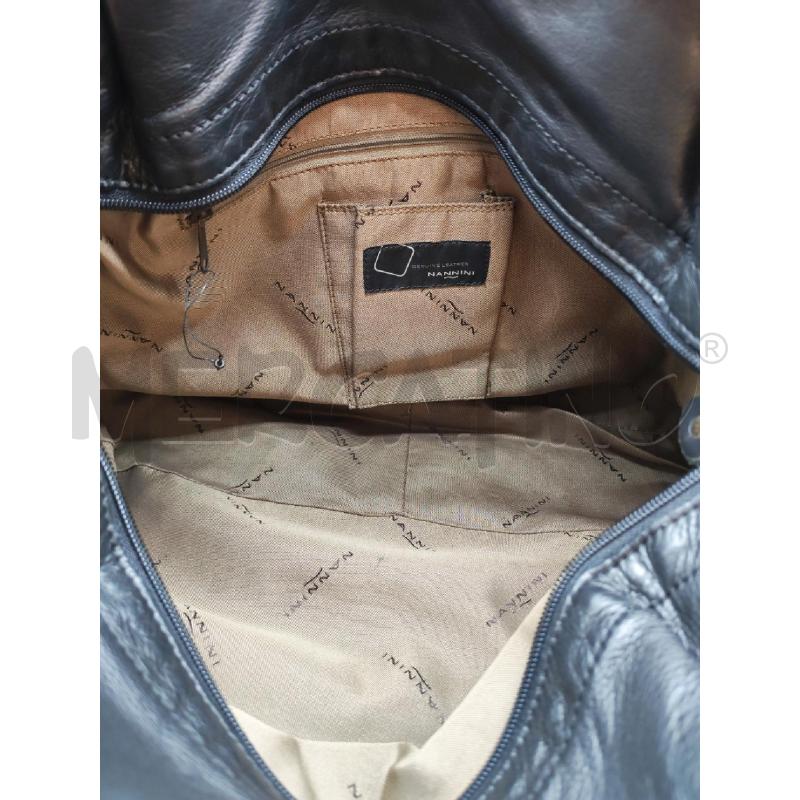 BORSA DONNA NANNINI NERA INTRECCI LATERALI | Mercatino dell'Usato Mestre 4