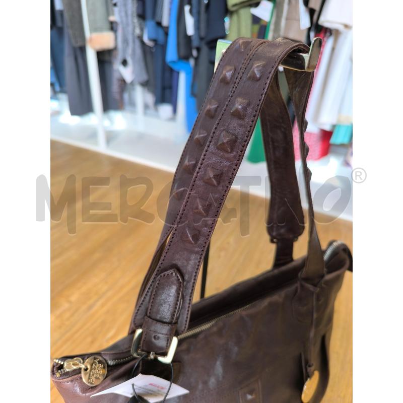 BORSA DONNA PATRIZIA PEPE MARRONE VINACCIA PELLE  | Mercatino dell'Usato Mestre 3