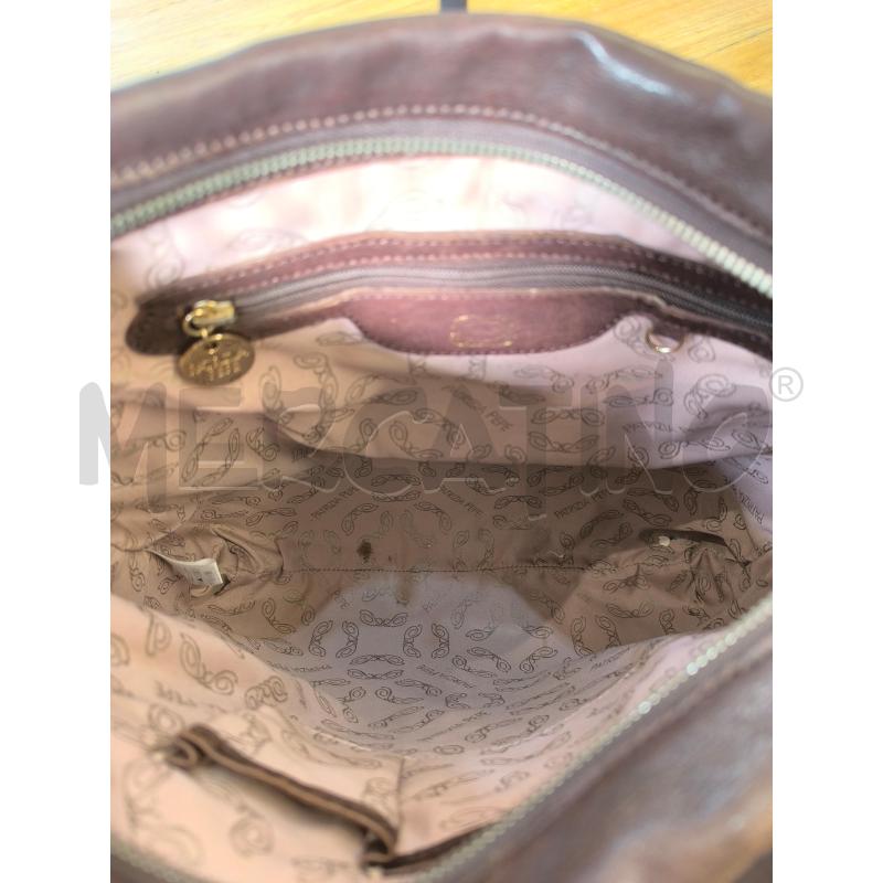 BORSA DONNA PATRIZIA PEPE MARRONE VINACCIA PELLE  | Mercatino dell'Usato Mestre 4