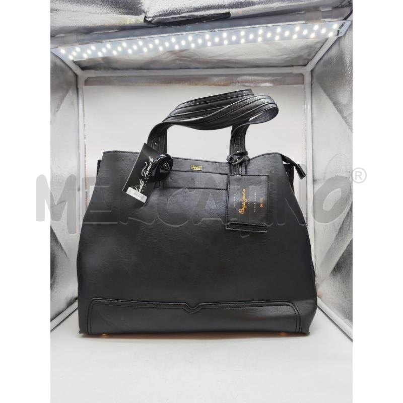 BORSA DONNA PEPEJEANS NERA GRANDE 3 TASCHE | Mercatino dell'Usato Mestre 1