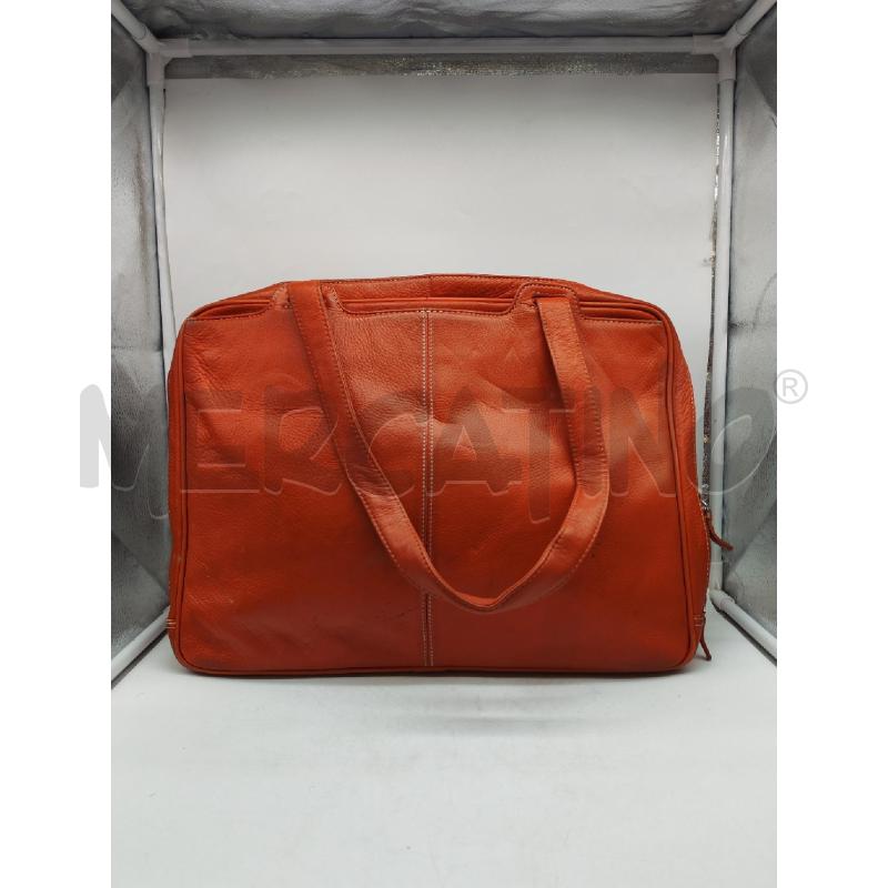 BORSA DONNA PIQUADRO ARANCIONE  | Mercatino dell'Usato Mestre 3