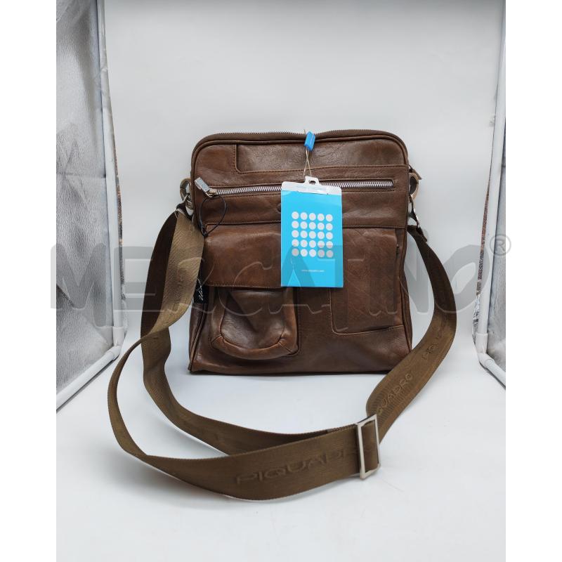 BORSA DONNA PIQUADRO MARRONE TASCHE ANTERIORI | Mercatino dell'Usato Mestre 2