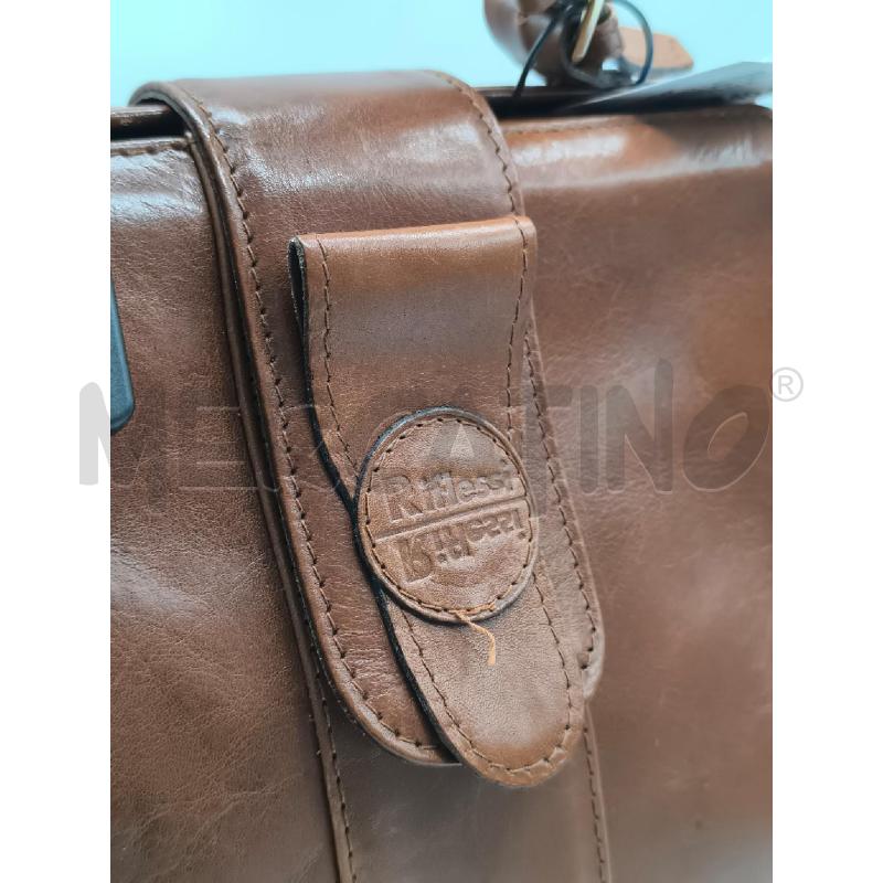 BORSA DONNA RIFLESSI MARRONE IN PELLEA MANO | Mercatino dell'Usato Mestre 5