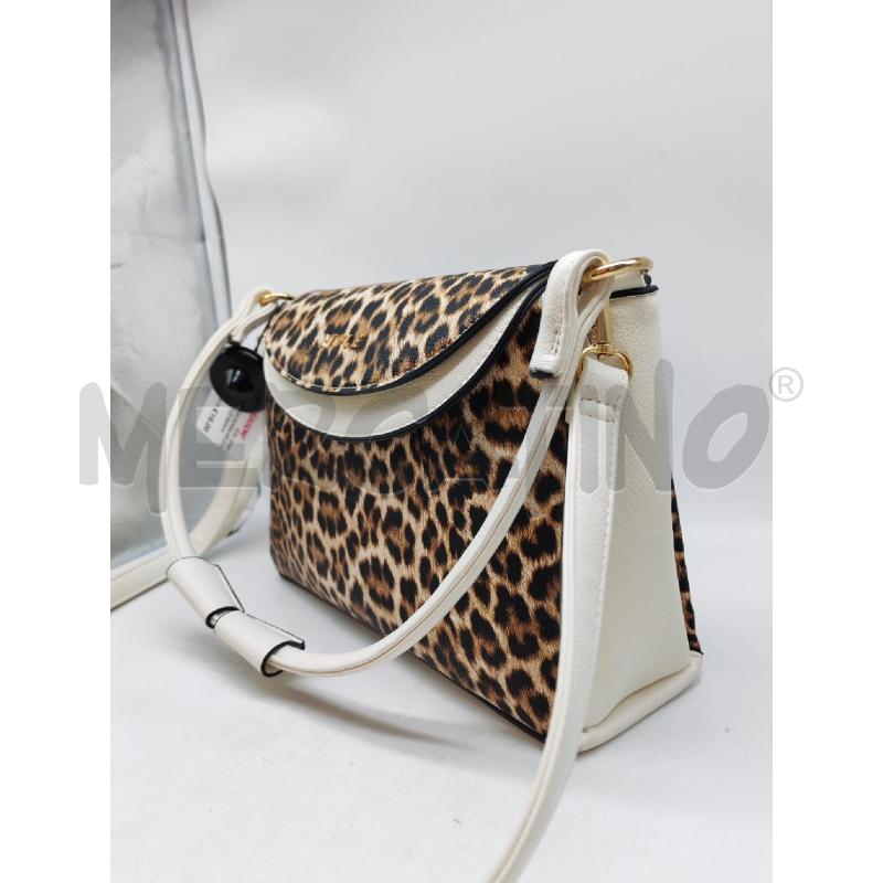 BORSA DONNA RIFLE SIMIL PELLE BIANCA LEOPRDATA  | Mercatino dell'Usato Mestre 5