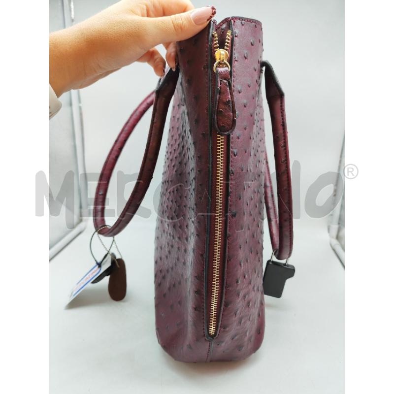 BORSA DONNA ROSSA BORDO' PUNTINI NERI | Mercatino dell'Usato Mestre 2