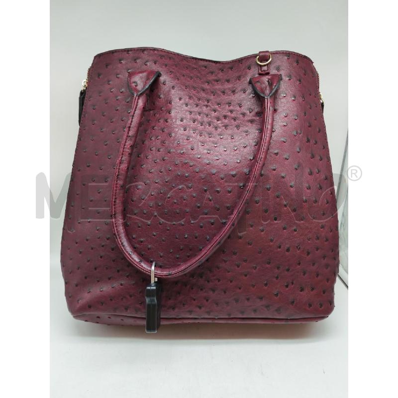 BORSA DONNA ROSSA BORDO' PUNTINI NERI | Mercatino dell'Usato Mestre 3