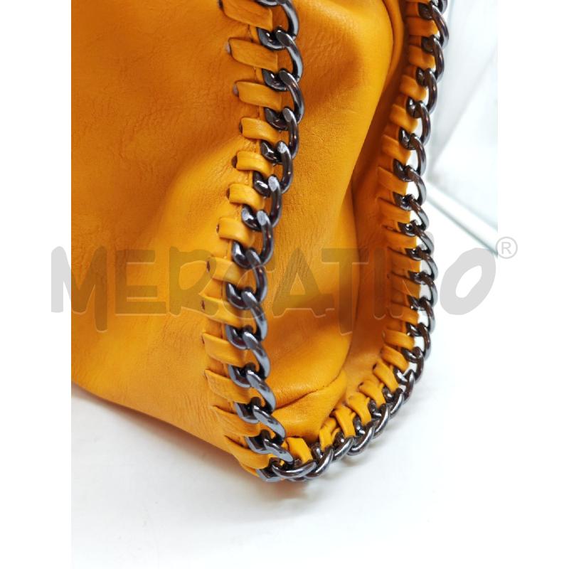 BORSA DONNA SM ARANCIONE SIMILPELLE CATENA | Mercatino dell'Usato Mestre 2