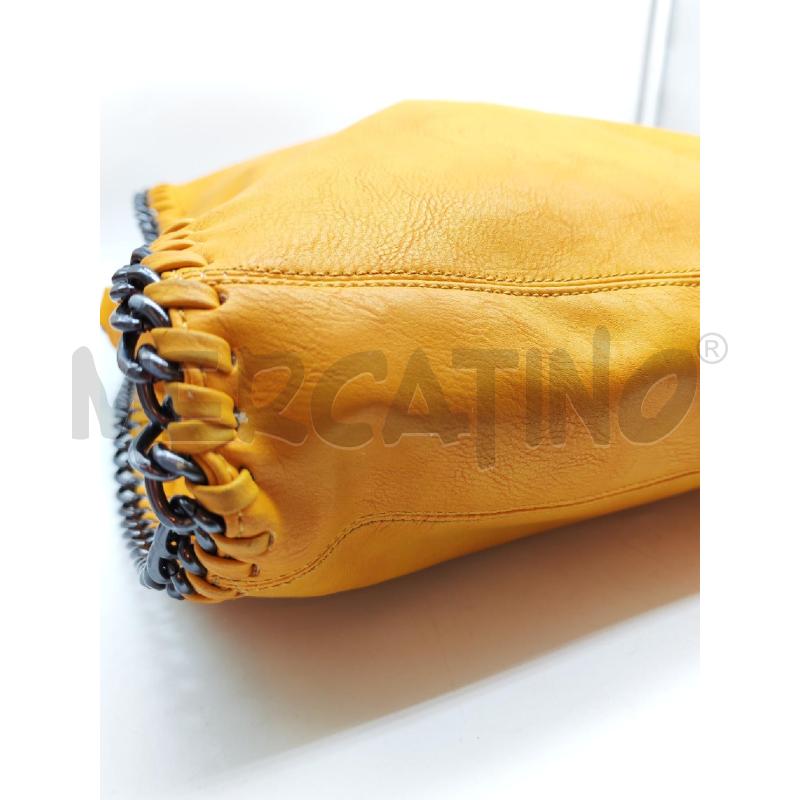 BORSA DONNA SM ARANCIONE SIMILPELLE CATENA | Mercatino dell'Usato Mestre 3