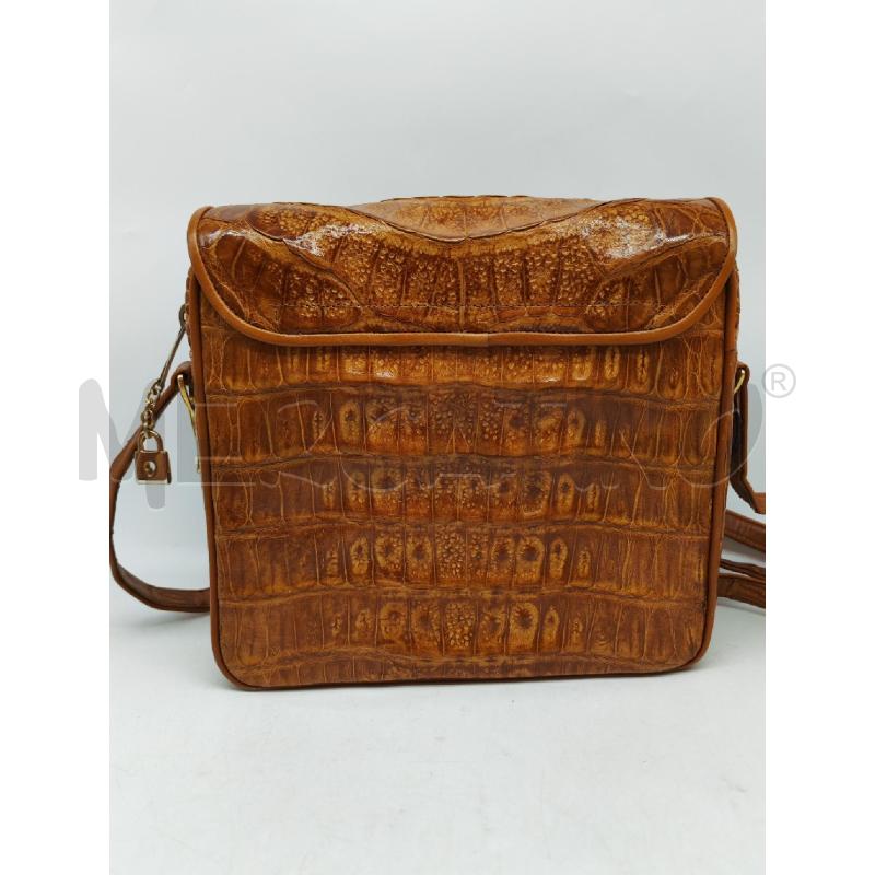 BORSA DONNA SM VINTAGE STAMPA COCCODRILLO MARRONE CHIARO | Mercatino dell'Usato Mestre 4