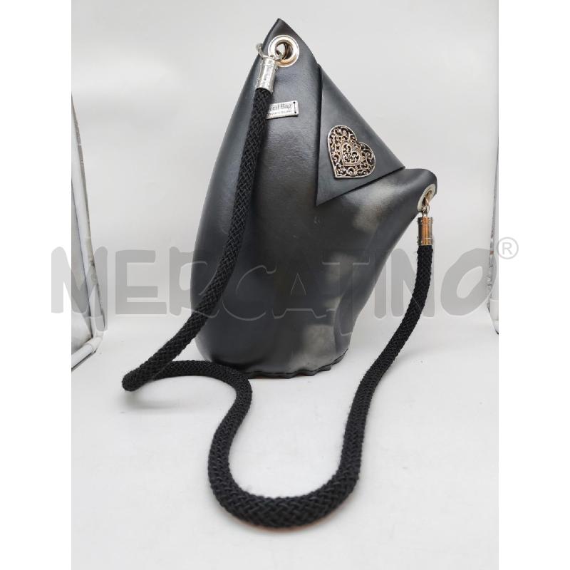 BORSA DONNA SPEED BAG NERA ARTIGIANATO ITALIANO  | Mercatino dell'Usato Mestre 1