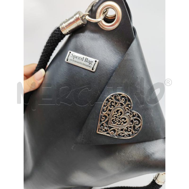 BORSA DONNA SPEED BAG NERA ARTIGIANATO ITALIANO  | Mercatino dell'Usato Mestre 2