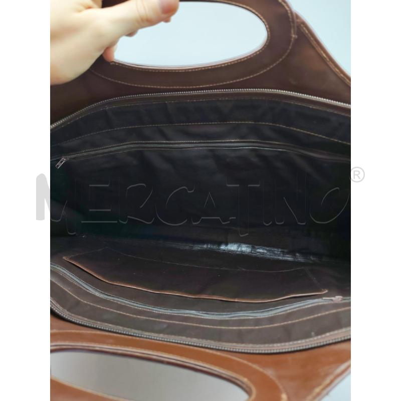 BORSA DONNA STAMPA COCCODRILLO MARRONE | Mercatino dell'Usato Mestre 2