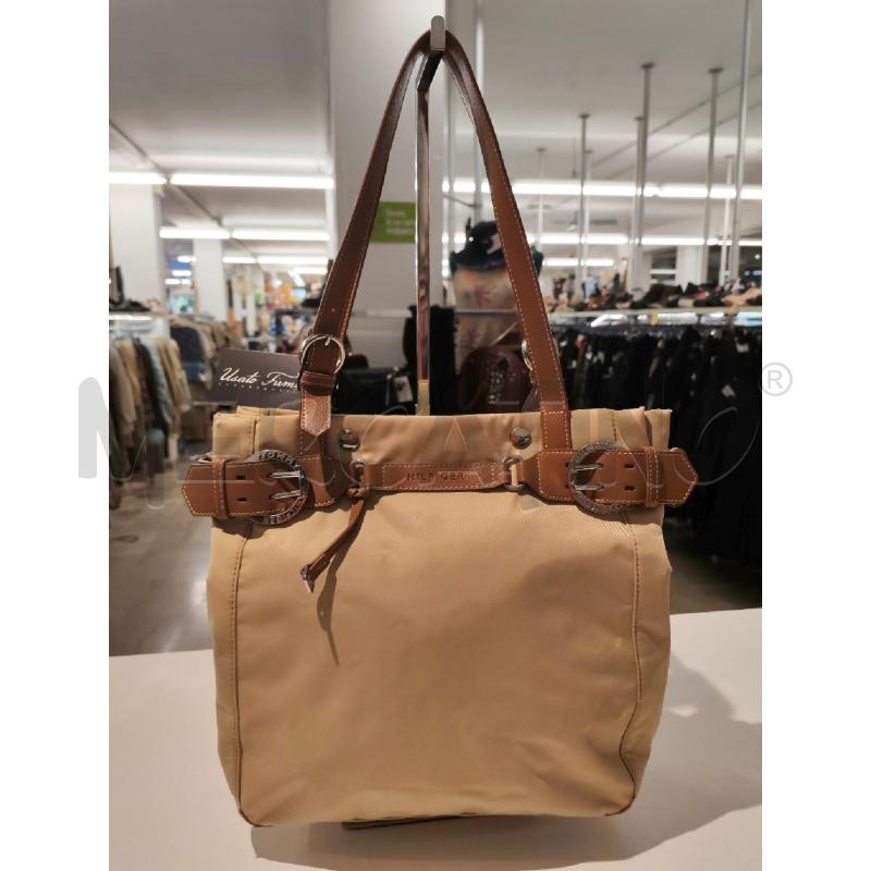 BORSA DONNA TOMMU HILFIGER BEIGE  | Mercatino dell'Usato Mestre 1