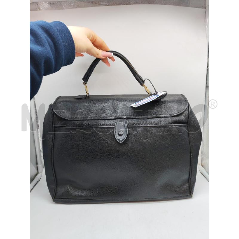 BORSA DONNA TRUSSARDI NERA A BAULETTO  | Mercatino dell'Usato Mestre 3