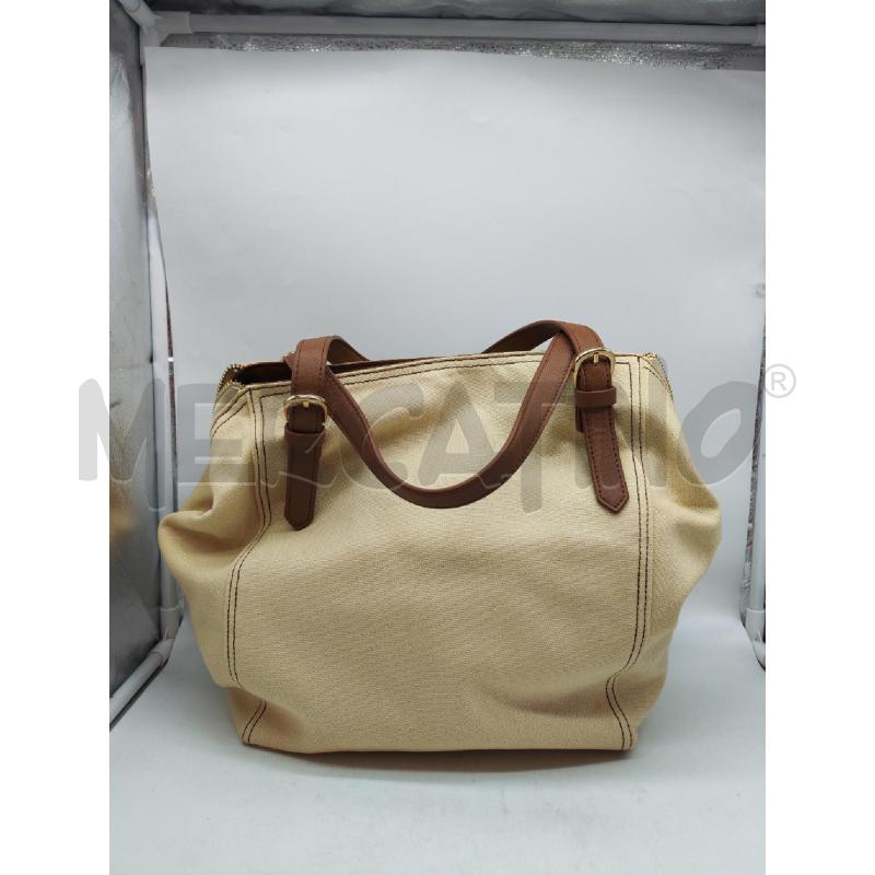 BORSA DONNA TWIN SET BEIGE E MARRONE | Mercatino dell'Usato Mestre 3