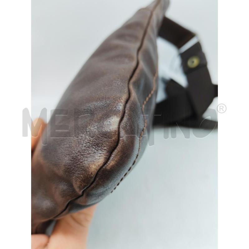 BORSELLO DONNA WHITEWALL VERA PELLE MARRONE | Mercatino dell'Usato Mestre 3