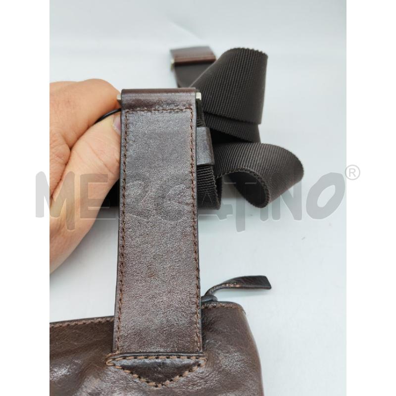 BORSELLO DONNA WHITEWALL VERA PELLE MARRONE | Mercatino dell'Usato Mestre 4