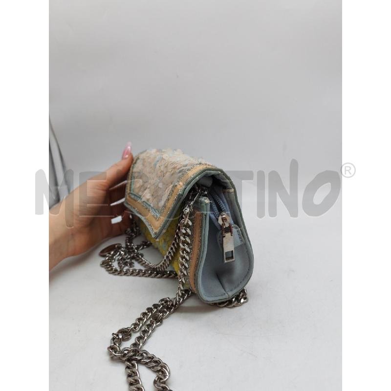 BORSETTA DONNA ALEX MAX STRASS AZZURRI GIALLI | Mercatino dell'Usato Mestre 5