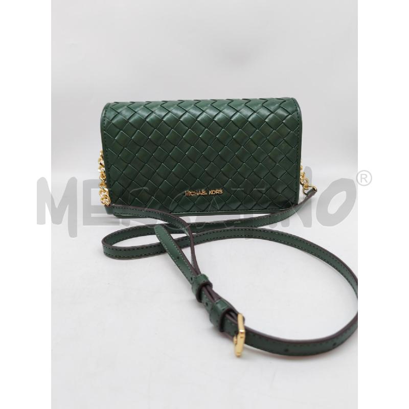 BORSETTA DONNA MICHAEL KORS VERDE INTRECCIATA | Mercatino dell'Usato Mestre 1