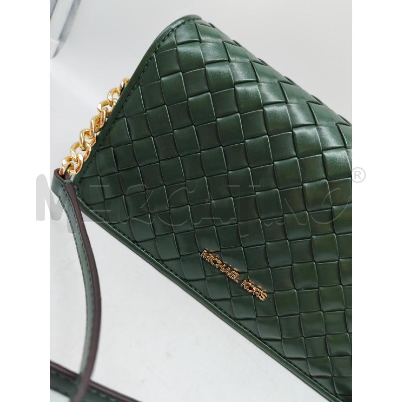 BORSETTA DONNA MICHAEL KORS VERDE INTRECCIATA | Mercatino dell'Usato Mestre 2