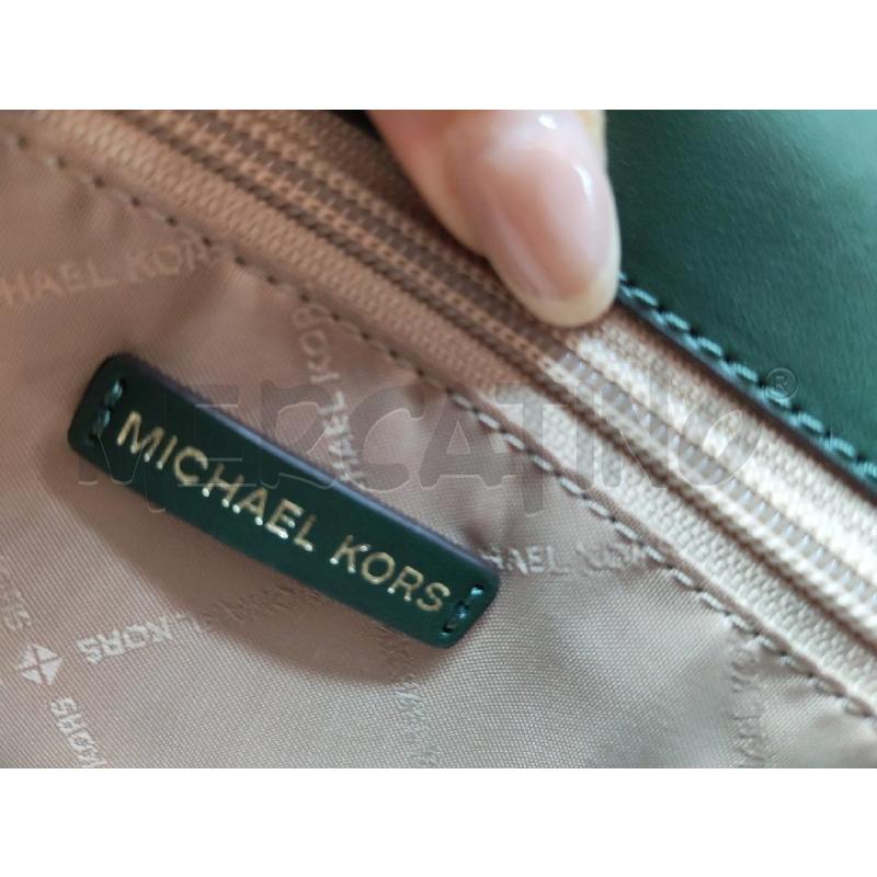 BORSETTA DONNA MICHAEL KORS VERDE INTRECCIATA | Mercatino dell'Usato Mestre 4