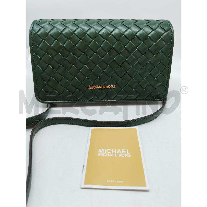 BORSETTA DONNA MICHAEL KORS VERDE INTRECCIATA | Mercatino dell'Usato Mestre 5