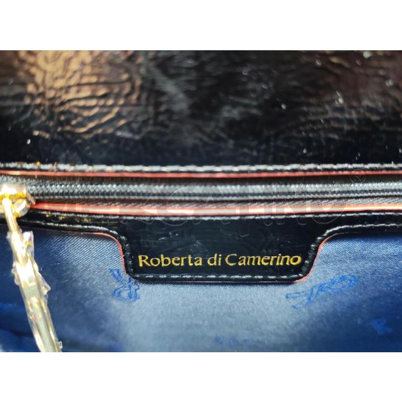 BORSETTA DONNA ROBERTA DI CAMERINO NERA GANCIO DAVANTI ROSSO | Mercatino dell'Usato Mestre 4
