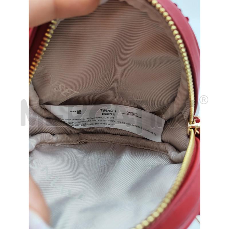 BORSETTA DONNA TWINSET ROTONDA ROSSA PAILLETTES | Mercatino dell'Usato Mestre 3