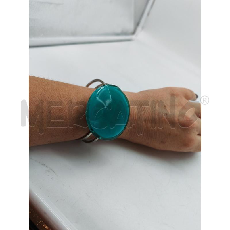 BRACCIALE CERCHIO IN VETRO TURCHESE VESCOVO ROBERTO | Mercatino dell'Usato Mestre 2