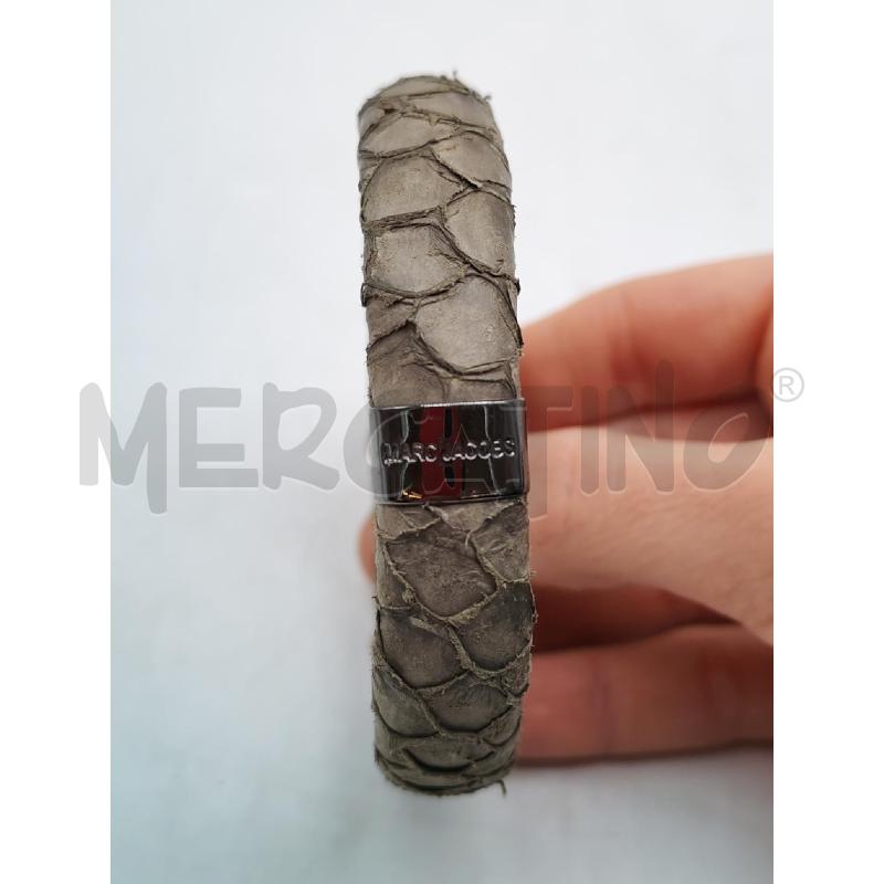 BRACCIALE MARC JACOBS GRIGIO IN PELLE  | Mercatino dell'Usato Mestre 3