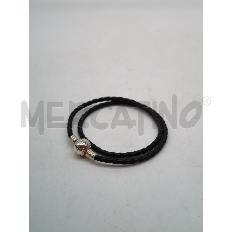 BRACCIALE PANDORA NERO DOPPIO GIRO | Mercatino dell'Usato Mestre 1