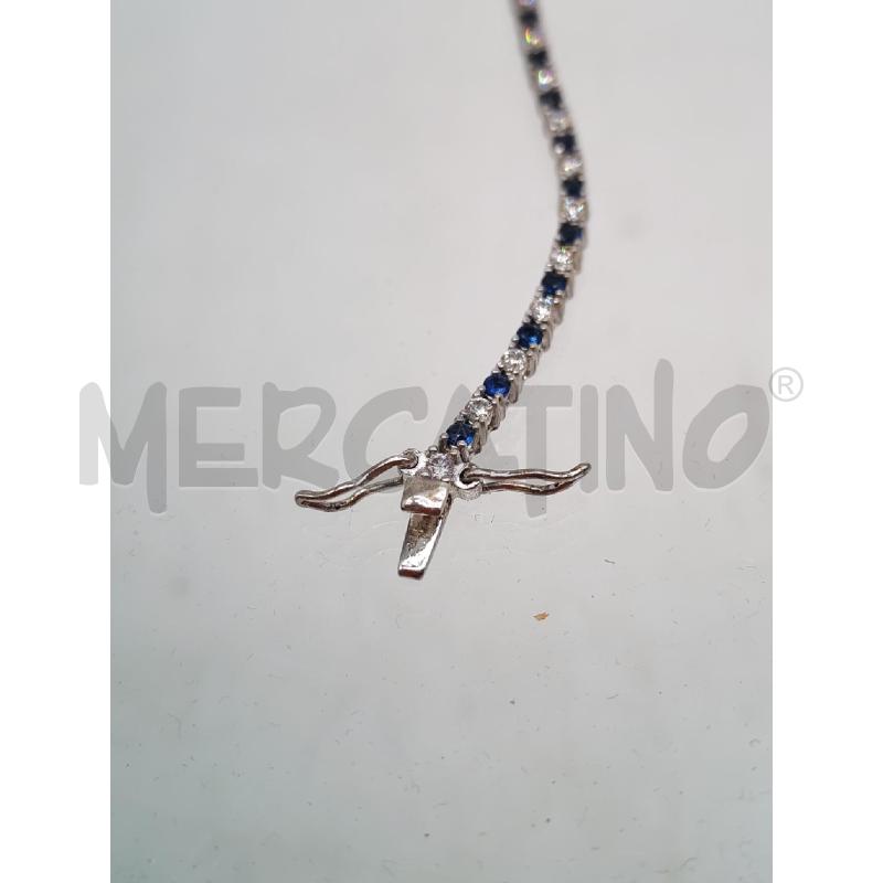 BRACCIALE TENNIS GRIGIO E BLU | Mercatino dell'Usato Mestre 4