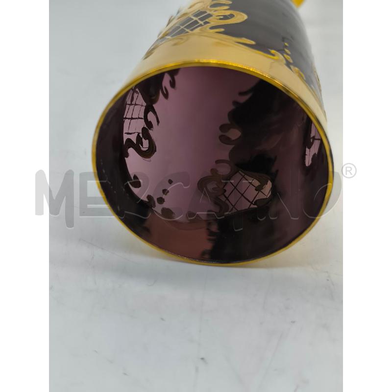 CALICI PZ. 2 VETRO BORDO' DECORI ORO | Mercatino dell'Usato Mestre 5