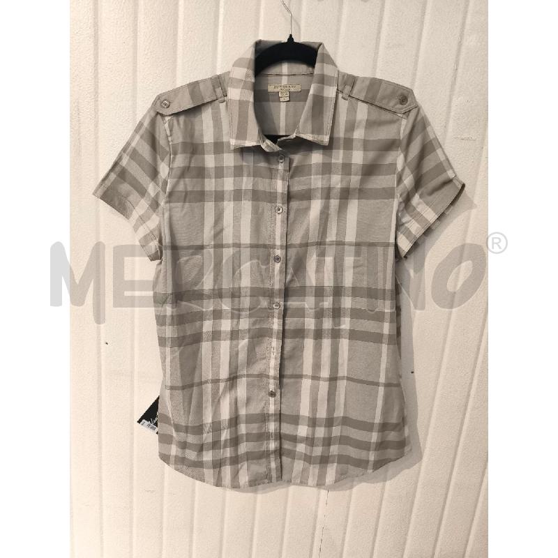 CAMICIA DONNA BURBERRY GRIGIA QUADRI | Mercatino dell'Usato Mestre 1