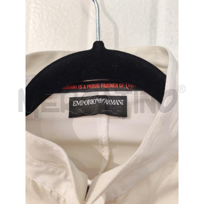 CAMICIA DONNA EMPORIO ARMANI BIANCA DUE TESSUTI | Mercatino dell'Usato Mestre 2