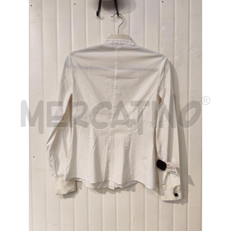CAMICIA DONNA EMPORIO ARMANI BIANCA DUE TESSUTI | Mercatino dell'Usato Mestre 4